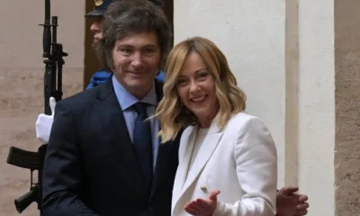 Milei y Meloni, presidentes de Argentina e Italia