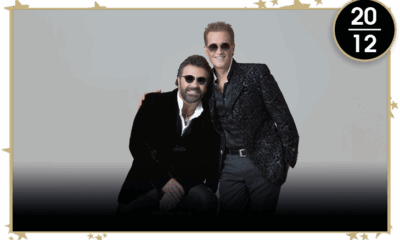 Los cantantes mexicanos Mijares y Emmanuel juntos vestidos de negro