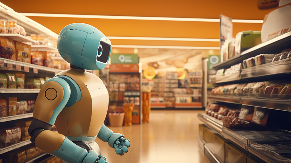 Robot en supermercado