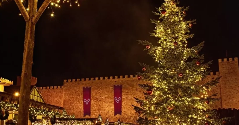 Castillo Puy Du Fou y árbol de Navidad