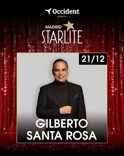 Cartel del concierto del cantante puertorriqueño Gilberto Santa Rosa