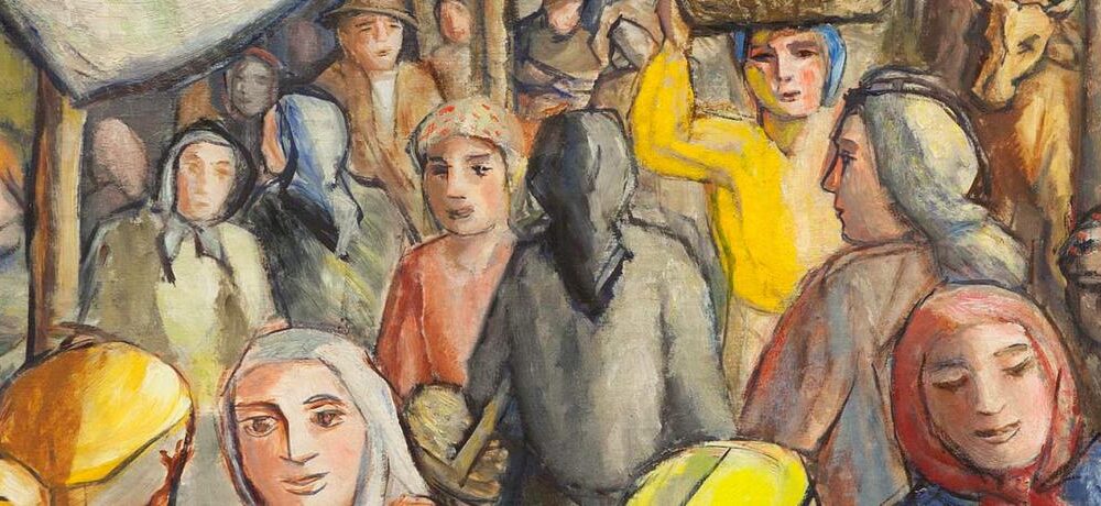 Pintura de personas 3n mercado. Wilfredo Lam Casa de América