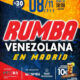 Cartel de información de rumba venezolana en Madrid