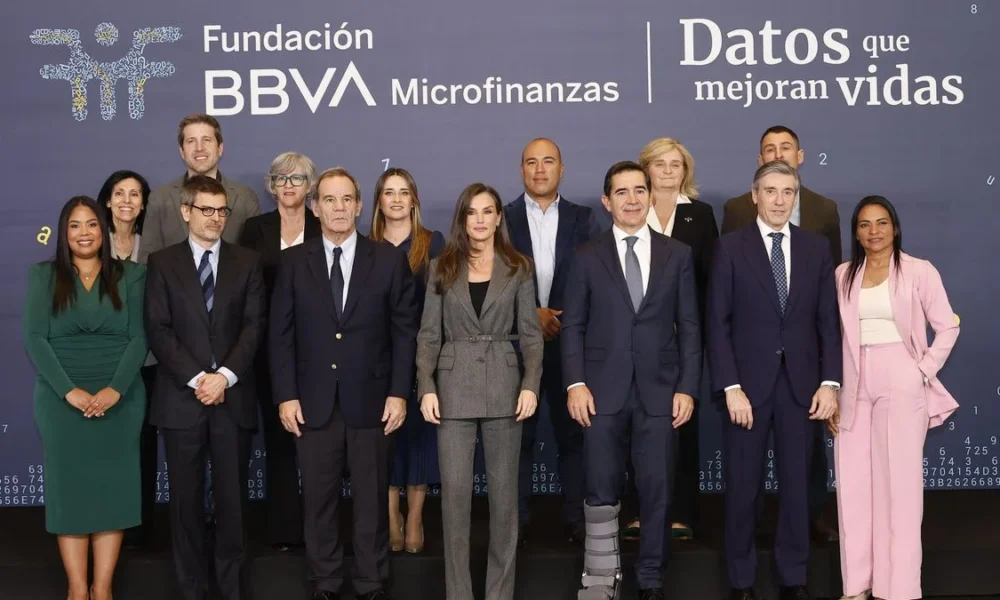 Emprendedores junto a la reina Letizia en el evento Datos que mejoran vidas"