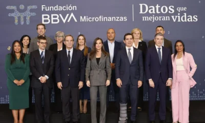 Emprendedores junto a la reina Letizia en el evento Datos que mejoran vidas"
