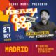Cartel de la presentación en Madrid de Cesar Muñoz sobre le pop venezolano de los 80